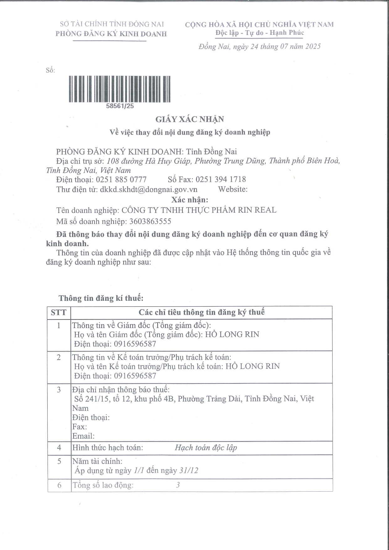 Hồ sơ pháp lý công ty